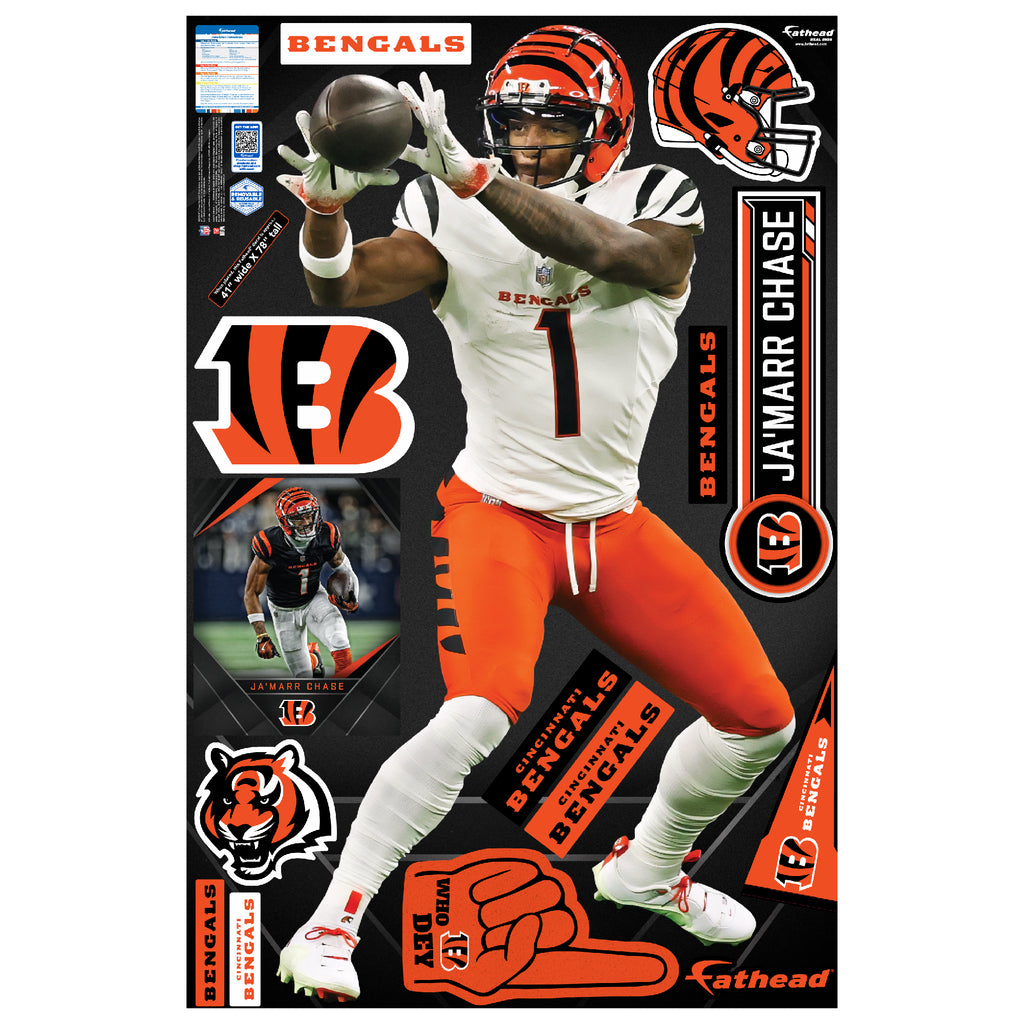 Life-Size Athlete +14 Decals  (41"W x 78"H) 