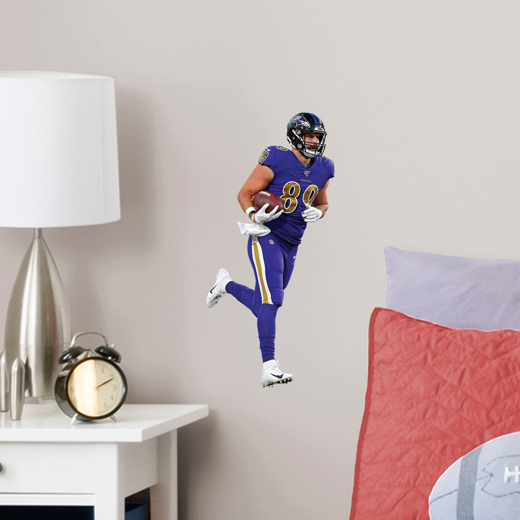 Large Athlete + 2 Decals (8"W x 17"H) Bring the action of the NFL into your home with a wall decal of Mark Andrews! High quality, durable, and tear resistant, you'll be able to stick and move it as many times as you want to create the ultimate football experience in any room!